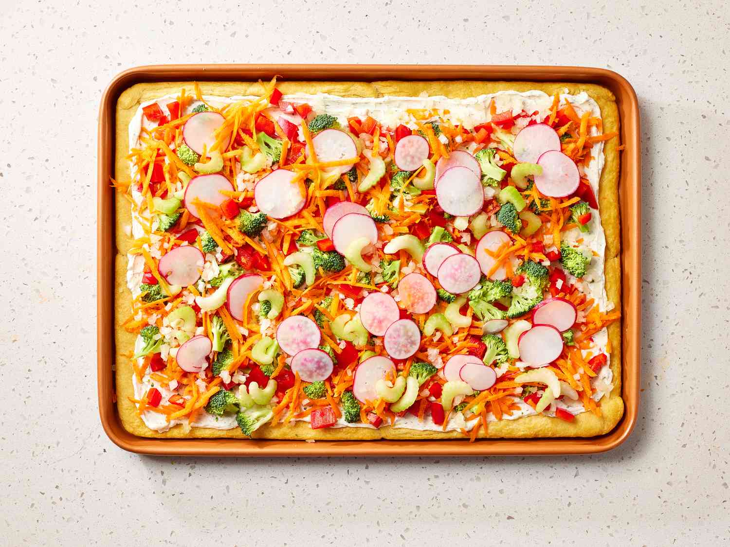 One Pan Veggie Pizza on a Sheet Pan (2)