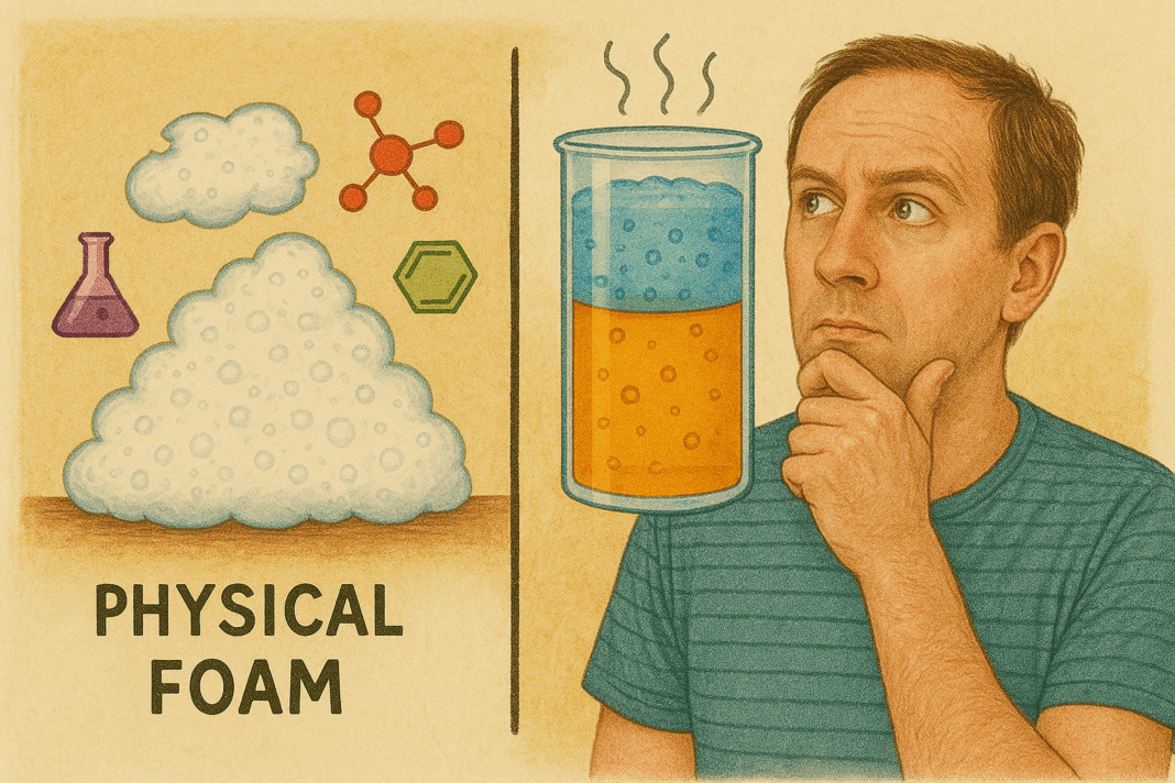 Surprising Differences Between Physical and Chemical Foams
