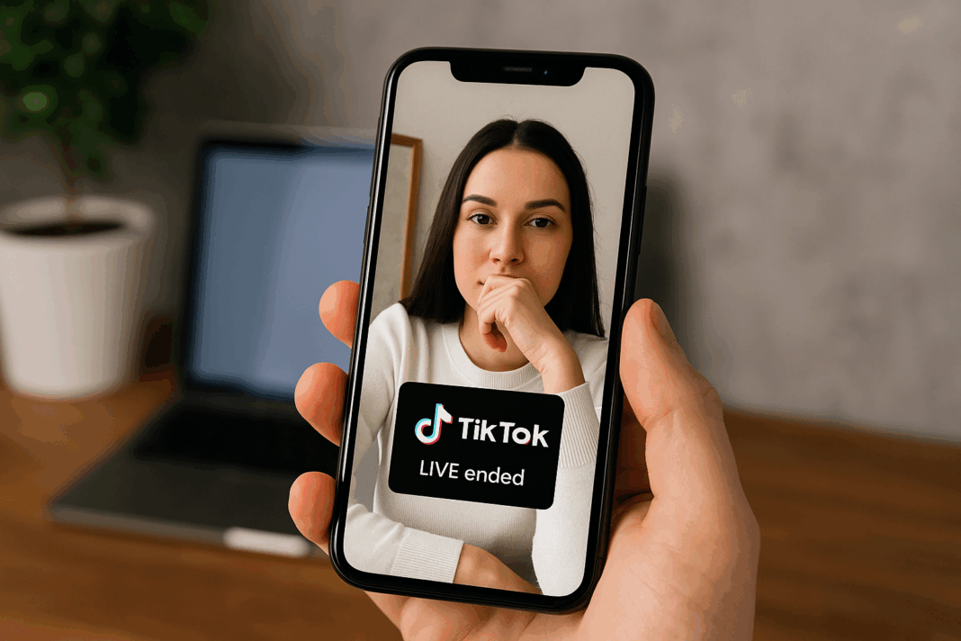 TikTok Live Ended Suddenly Reasons and Fix