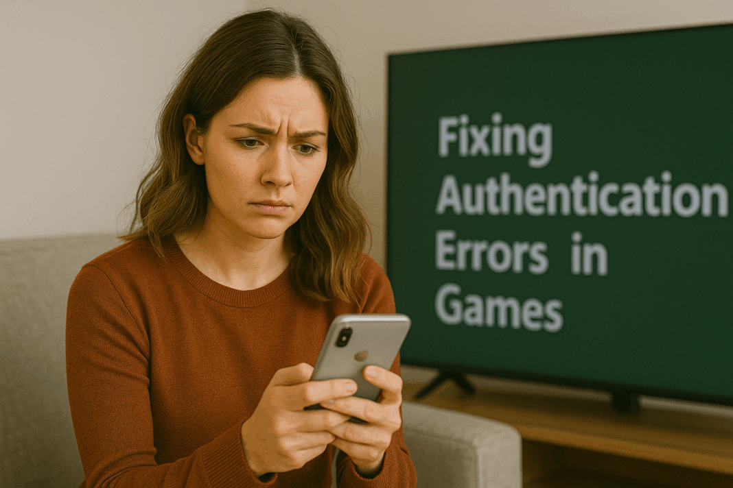 Fixing Authentication Errors in Games